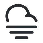 Cloud Fog SVG Icon